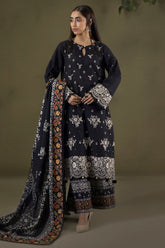 Zellbury Unstitched 3 Piece Winter Shawl Suit-WUW-30239