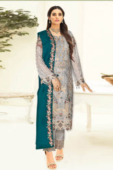 Nayab by Ramsha Unstitched 3 Piece Weightless Chiffon Vol-03 Suit-N-303