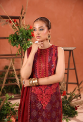 Heer By Humdum Stitched 3 Piece Formals Vol-02 Collection'2025-D01
