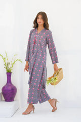 Dhaga Stitched 2 Piece Lawn Suit-Matching separate 0030