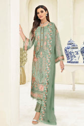 Nayab by Ramsha Unstitched 3 Piece Weightless Chiffon Vol-03 Suit-N-310