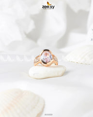 Amethyst Ring White 19 - Zeesy Jewellery