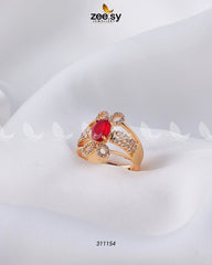 Starlit Ring Red - Zeesy Jewellery