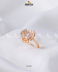 Lavender Ring Golden Pearl - Zeesy Jewellery