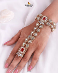 Exuberant Anja Bracelet Golden Red - Zeesy Jewellery