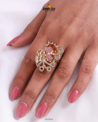 Croton Ring Golden Champagne - Zeesy Jewellery