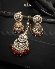 Anam Earrings Red - Zeesy Jewellery
