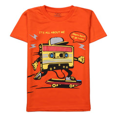 Kjunction Boys Half Sleeves-Printed T-Shirt (All)