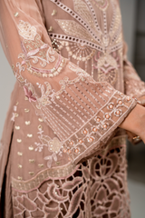 AURA Vol-01 By Zebtan Unstitched 3 Piece Luxury Formals Suit-AR-06 | Aura Vol-01