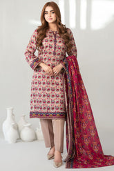 Mehza By Tawakkal Stitched 3 Piece Rotary Lawn Vol-02 Suit-D-3233