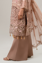 AURA Vol-01 By Zebtan Unstitched 3 Piece Luxury Formals Suit-AR-06 | Aura Vol-01