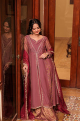 Omal By Komal Stitched 2 Piece Formals Suit-Hayat