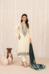 Saniyah by Tawakkal Unstitched 3 Piece Emb Lawn Suit-D-3428