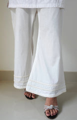 Deck Up Pearl Bell Bottoms - White