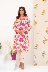 Dhaga Stitched 2 Piece Lawn Suit-Matching separate 0034
