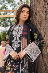 Mojito By Meeral Unstitched 3 Piece Lawn Collection'2025-Black - Zestel