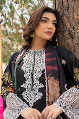 Mojito By Meeral Unstitched 3 Piece Lawn Collection'2025-Black - Zestel