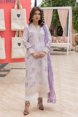 Mojito By Meeral Unstitched 3 Piece Lawn Collection'2025-Lilac Haze
