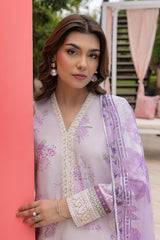 Mojito By Meeral Unstitched 3 Piece Lawn Collection'2025-Lilac Haze