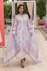 Mojito By Meeral Unstitched 3 Piece Lawn Collection'2025-Lilac Haze