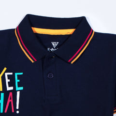 Kjunction Boys Half Sleeves Polo T-Shirt (Yee-ha)