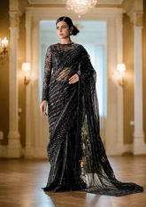 Aik Atelier Unstitched 3 Piece Luxury Formals Sari Edit Suit-A2305