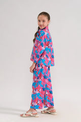 Dhaga Stitched 2 Piece Premium Cambric Kids Suit-Capri