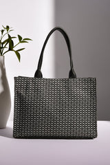 Fineur Canvas Tote Bag Premium Handle - Black