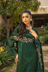 Mehru By Zebtan Unstitched 3 Piece Luxury Lawn Spring Suit-Mehru MZ-08