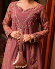 Omal By Komal Stitched 2 Piece Formals Suit-Hayat