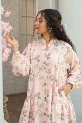 Mahroo Stitched 2 Piece Maxi Summer Collection'2025-T-FRK-005