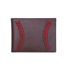 Bag X Leather Wallet Baseball Hand Embroidery