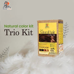 Organic Roots Natural Hair Color Kit | Trio Kit | For Blonde -Light Brown