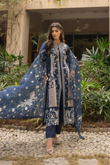 Mehru By Zebtan Unstitched 3 Piece Luxury Lawn Spring Suit-Mehru MZ-04