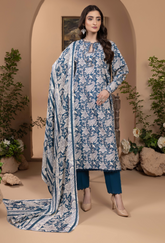 Zara By Humdum Unstitched 3 Piece Winter Collection'2024-D-07