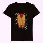 Kjunction Boys Half Sleeves-Printed T-Shirt (ironman)