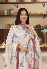 Senora By Humdum Stitched 3 Piece Emb Printed Lawn Collection'2025-D-01