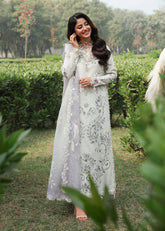 Tales Of Petals By Sardinia Unstitched 3 Piece Luxury Summer Suit-CLOUD WHISPER