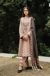 Coco by Zara Shahjahan Unstitched 3 Piece Winter Suit-ZW22-3A