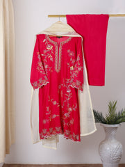 Samawi Stitched Kurta Collection'2025-Fuchsia Kurta