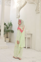 Bari Eid By Suntex Stitched 3 Piece Kids Summer Edit-SH-2654-Pistachio