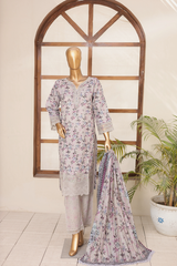 Mummmy & Me By Suntex Stitched 3 Piece Chikankari Summer Eid Suit-OS-2613