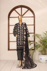 Mummmy & Me By Suntex Stitched 3 Piece Chikankari Summer Eid Suit-OS-2609