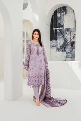 Dressline Launching New Un Stitched 3 Pcs Emb Laserkari Digital Printed Lawn Collection