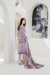 Dressline Launching New Un Stitched 3 Pcs Emb Laserkari Digital Printed Lawn Collection