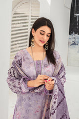 Dressline Launching New Un Stitched 3 Pcs Emb Laserkari Digital Printed Lawn Collection