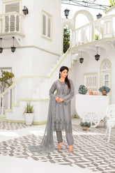 Dressline Launching New Un Stitched 3 Pcs Premium Dyed Lawn Fancy Full Chikankari With Sequence Emb Collection 2025