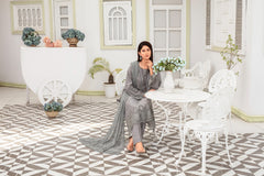 Dressline Launching New Un Stitched 3 Pcs Premium Dyed Lawn Fancy Full Chikankari With Sequence Emb Collection 2025