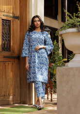 Ocean - 2 PC Stitched Lawn Suit - Zarasi.pk