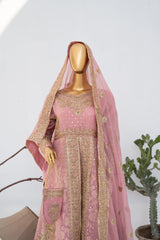 Saira Sultana Stitched Wedding Formals Suit-Muneeha-T Pink